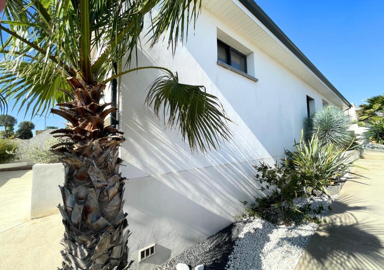Villa Contemporaine Avec Piscine Chauffee Proche Des Plages Sauvian Luaran gambar